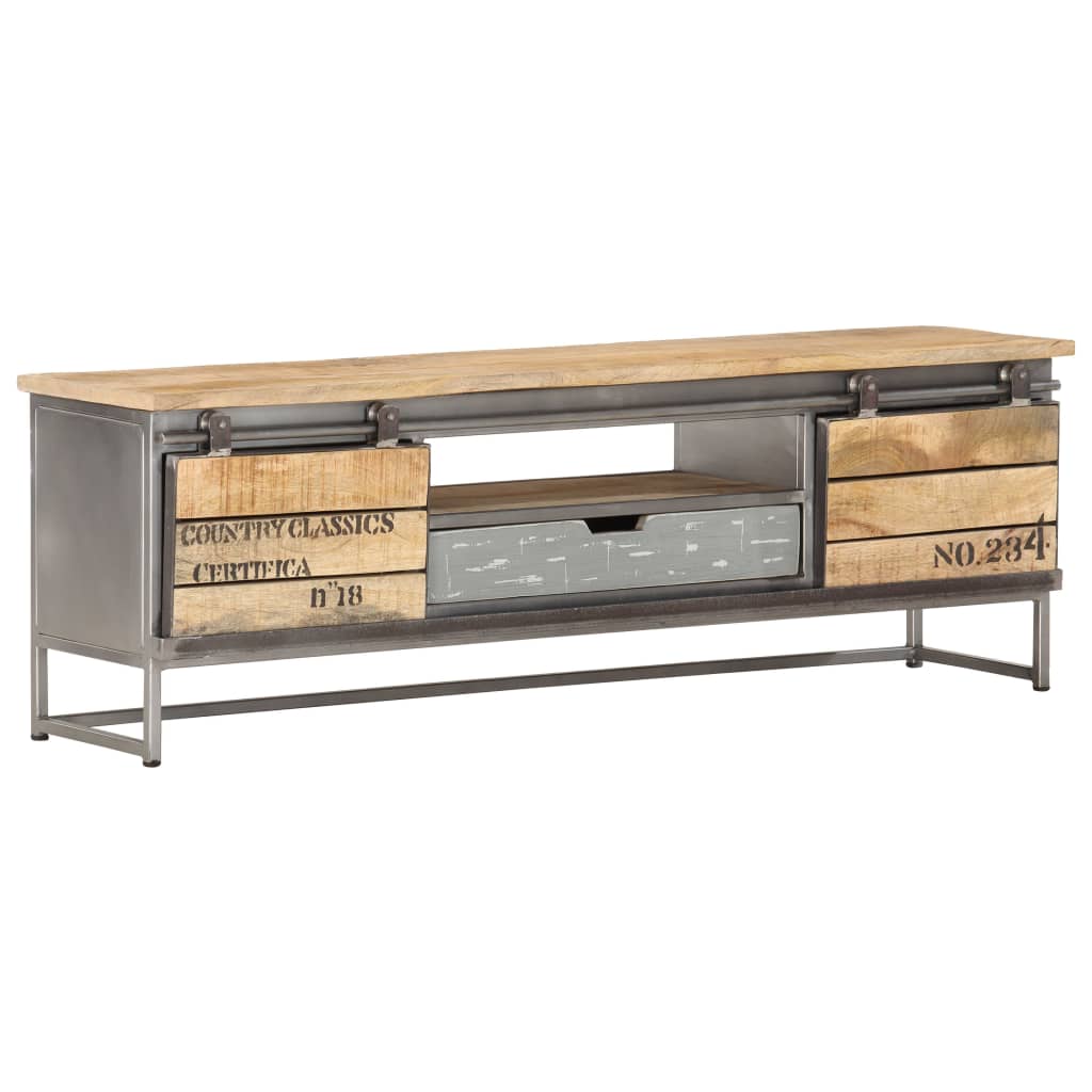 vidaXL TV-Schrank 120 x 30 x 40 cm Massivholz Mango