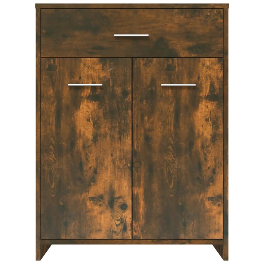 vidaXL Badezimmerschrank Räuchereiche 60x33x80 cm Holzwerkstoff