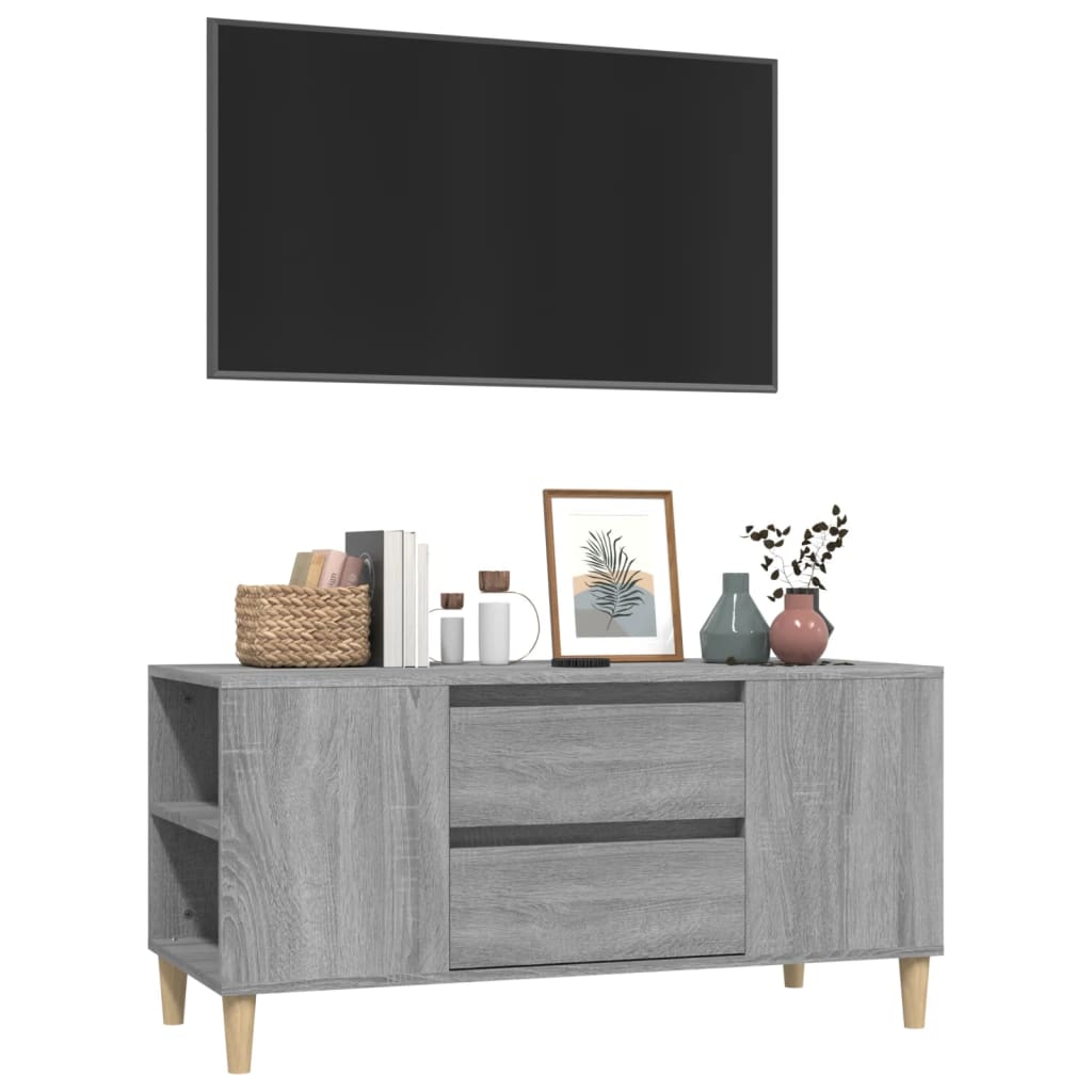 vidaXL TV-Schrank Grau Sonoma 102x44,5x50 cm Holzwerkstoff