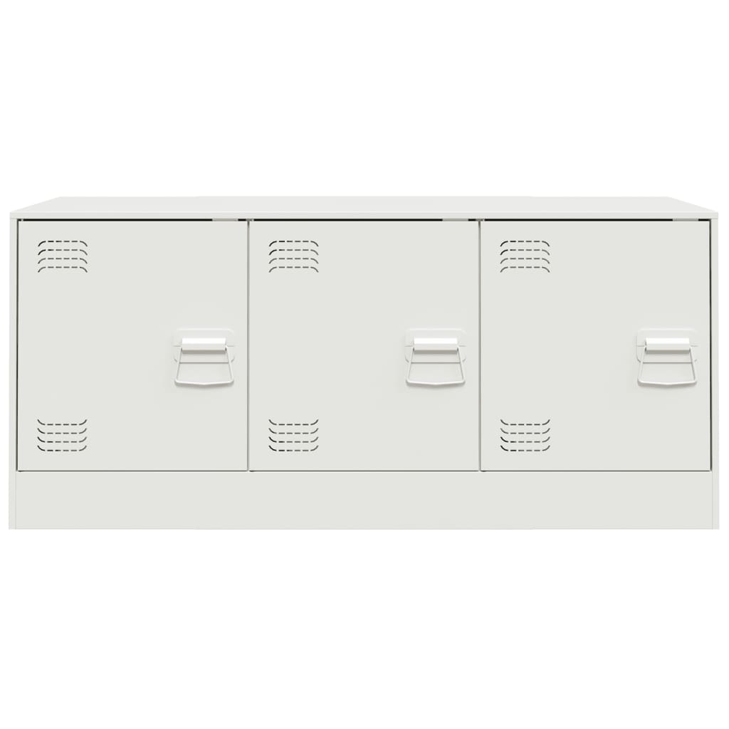 vidaXL TV-Schrank Weiß 99x39x44 cm Stahl