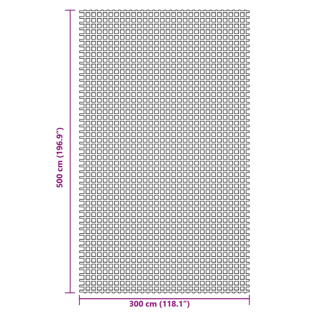 vidaXL Campingteppich Grün 5x3 m