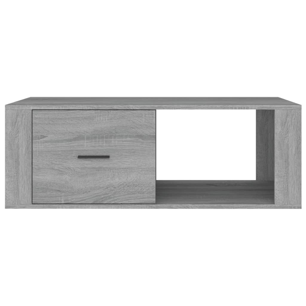 vidaXL Couchtisch Grau Sonoma 100x50,5x35 cm Holzwerkstoff