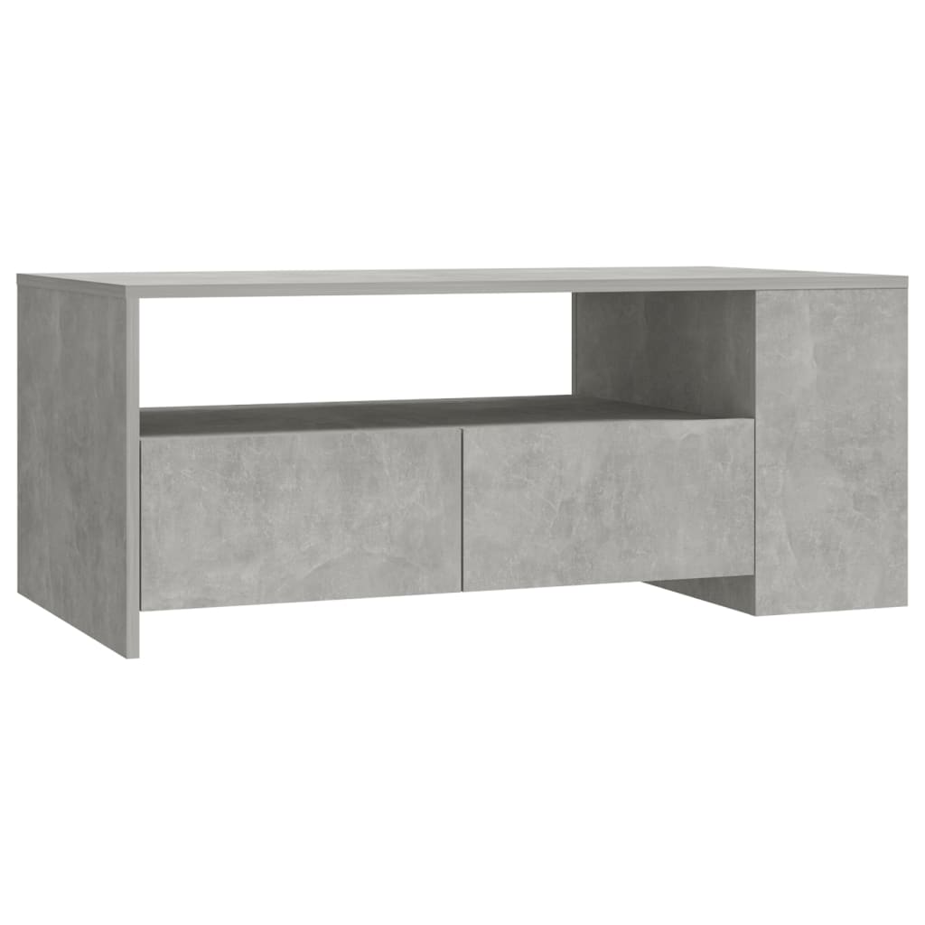 vidaXL Couchtisch Betongrau 102x55x42 cm Holzwerkstoff