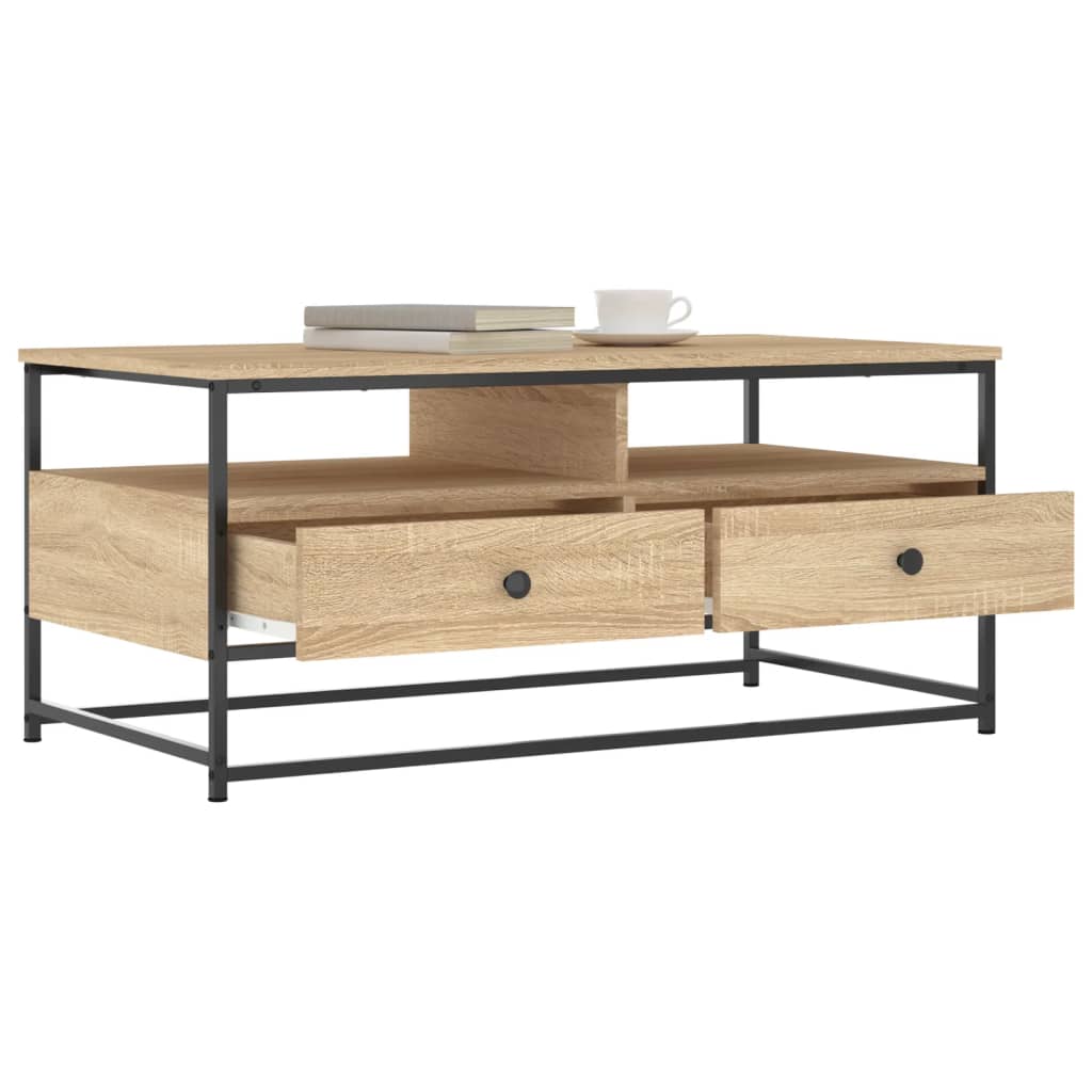 vidaXL Couchtisch Sonoma-Eiche 100x51x45 cm Holzwerkstoff