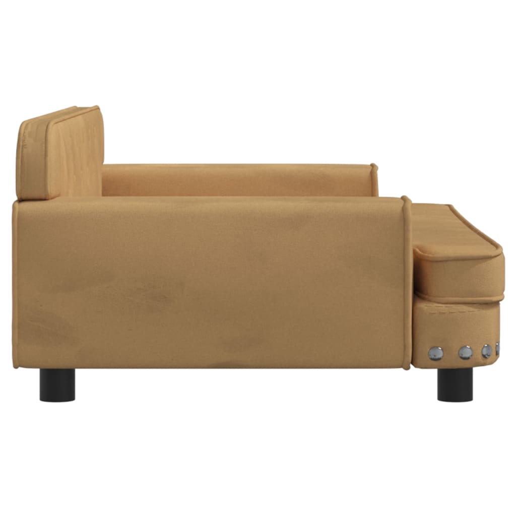 vidaXL Kindersofa Braun 90x53x30 cm Samt