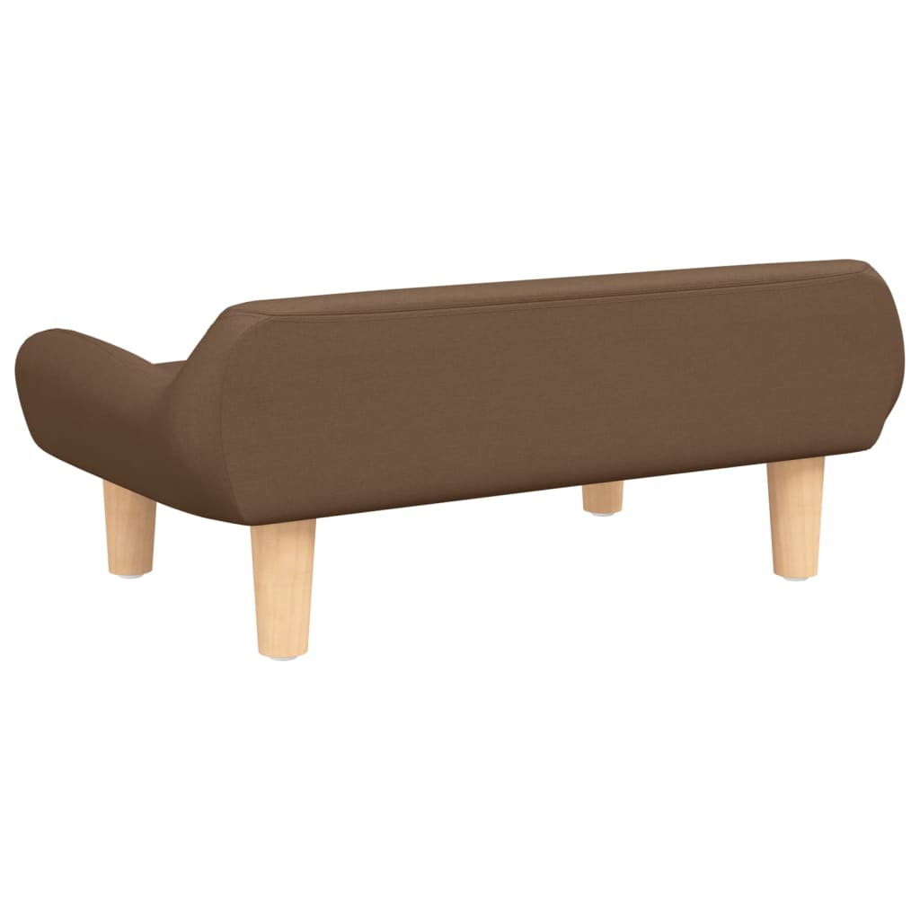 vidaXL Kindersofa Braun 70x40x24 cm Stoff