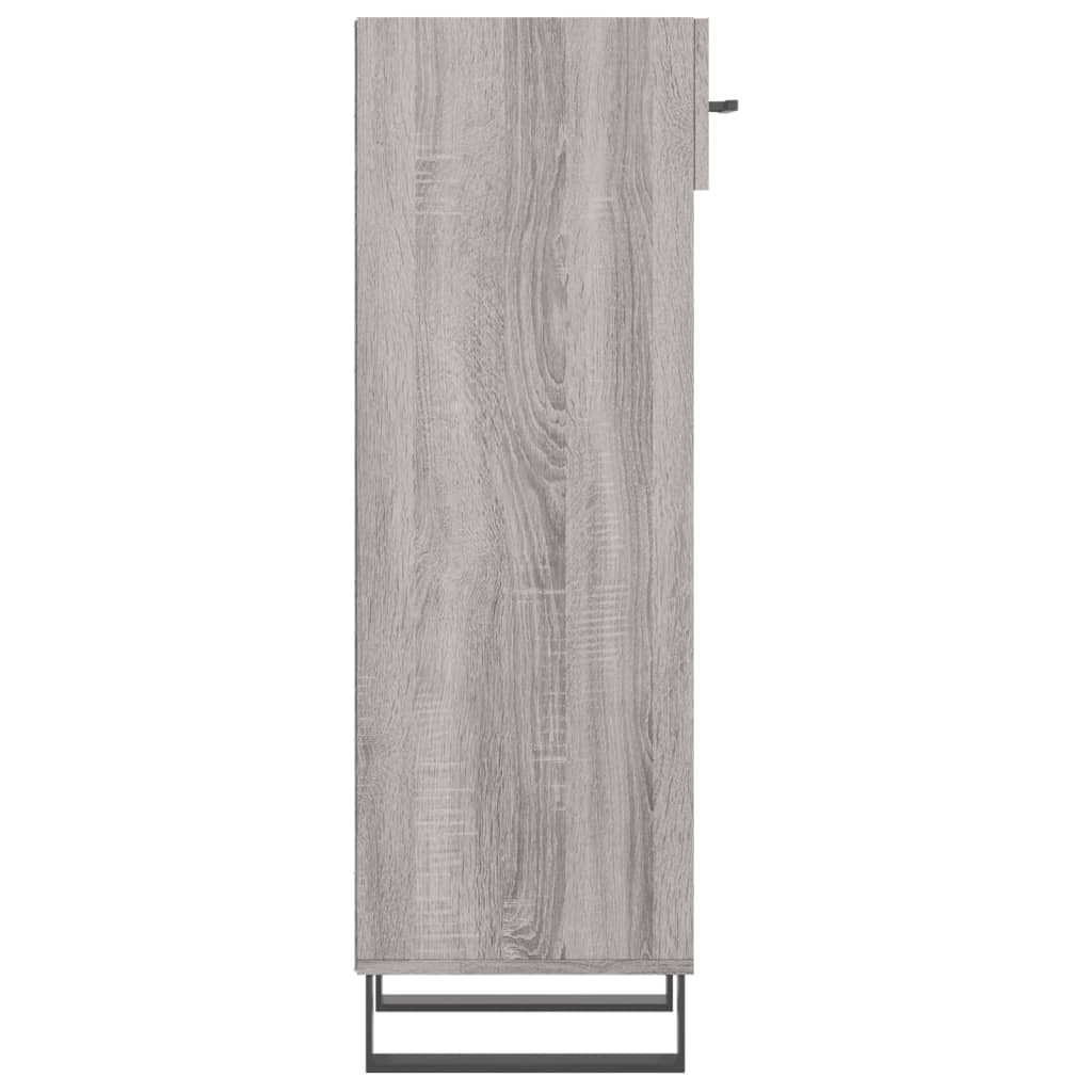 vidaXL Schuhschrank Grau Sonoma 30x35x105 cm Holzwerkstoff