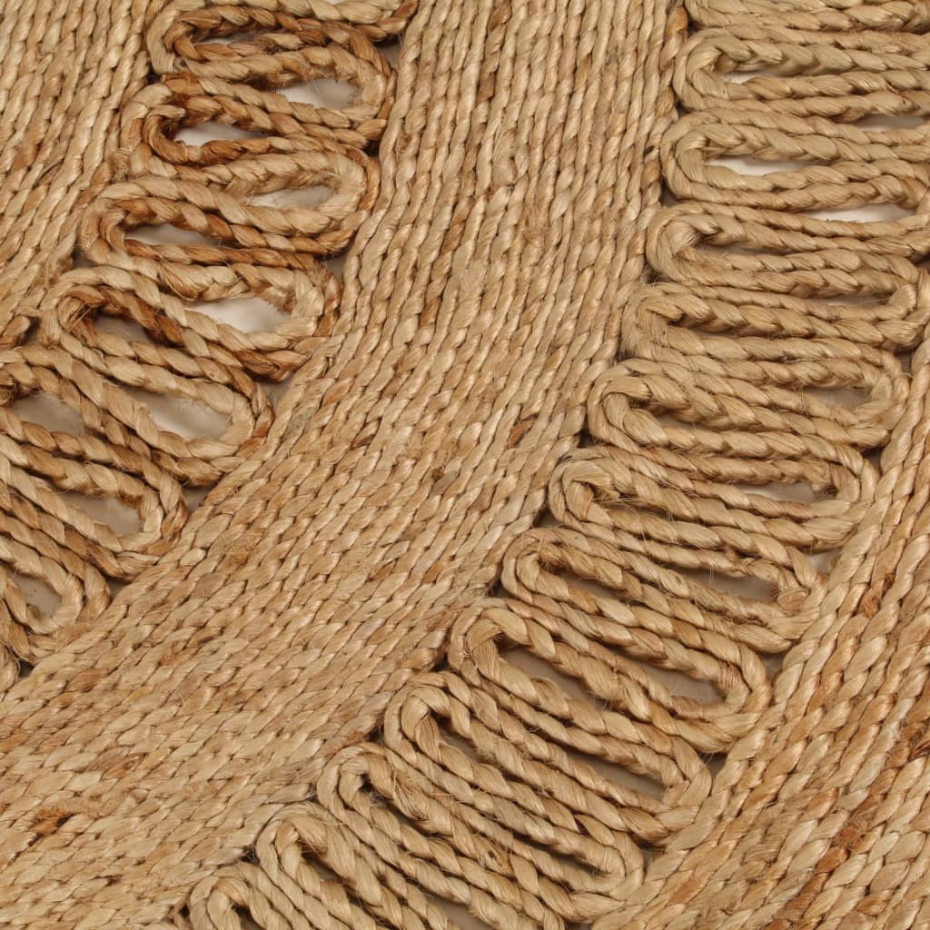 vidaXL Teppich Jute Handgeflochten 150 cm Rund