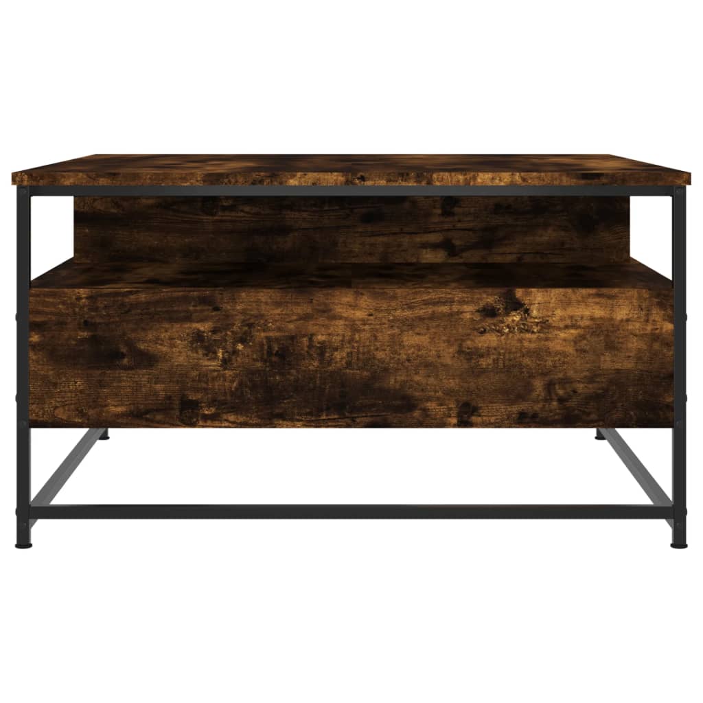 vidaXL Couchtisch Räuchereiche 80x80x45 cm Holzwerkstoff