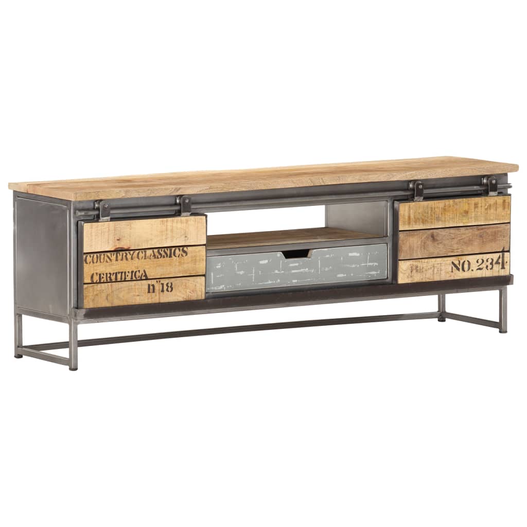 vidaXL TV-Schrank 120 x 30 x 40 cm Massivholz Mango