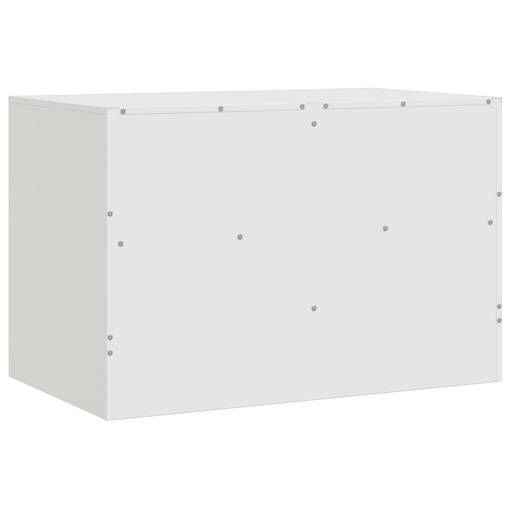 vidaXL TV-Schrank Weiß 67x39x44 cm Stahl