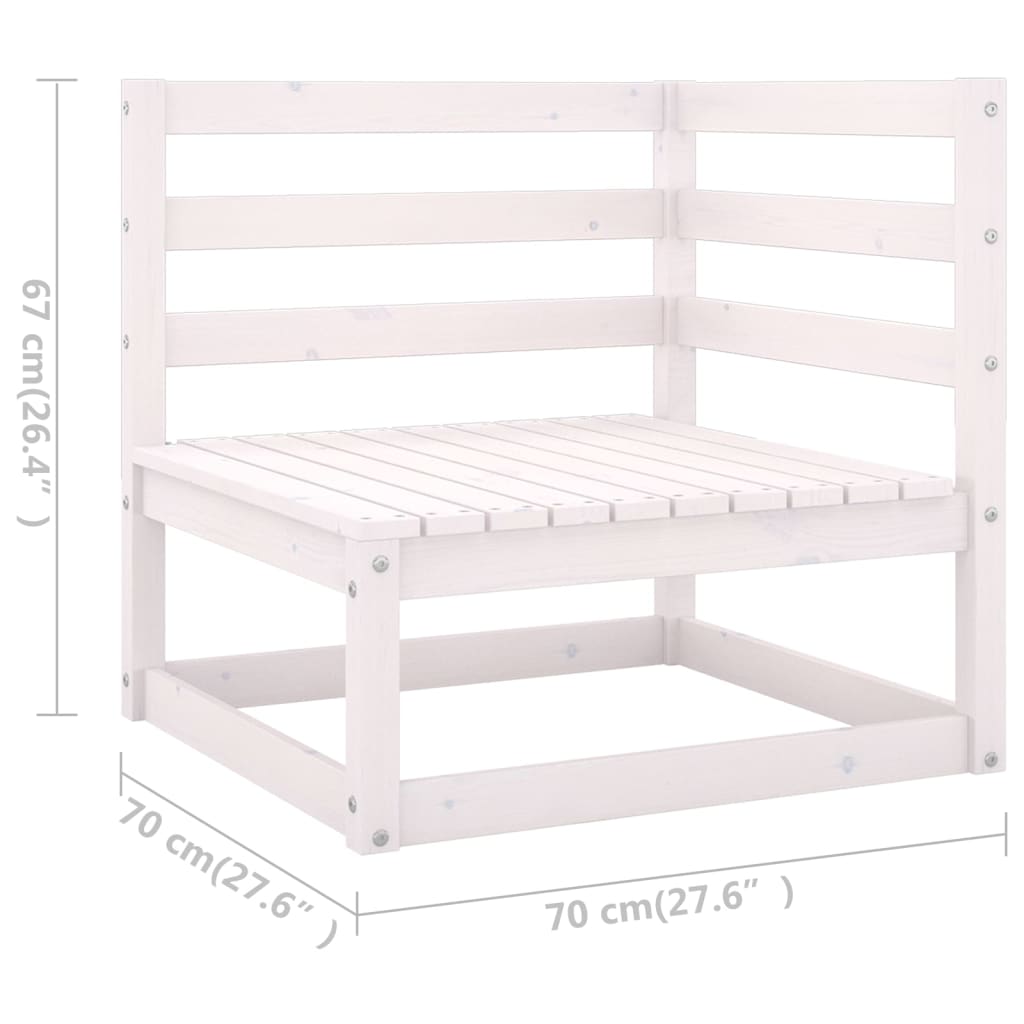 vidaXL 9-tlg. Garten-Lounge-Set mit Kissen Kiefer Massivholz