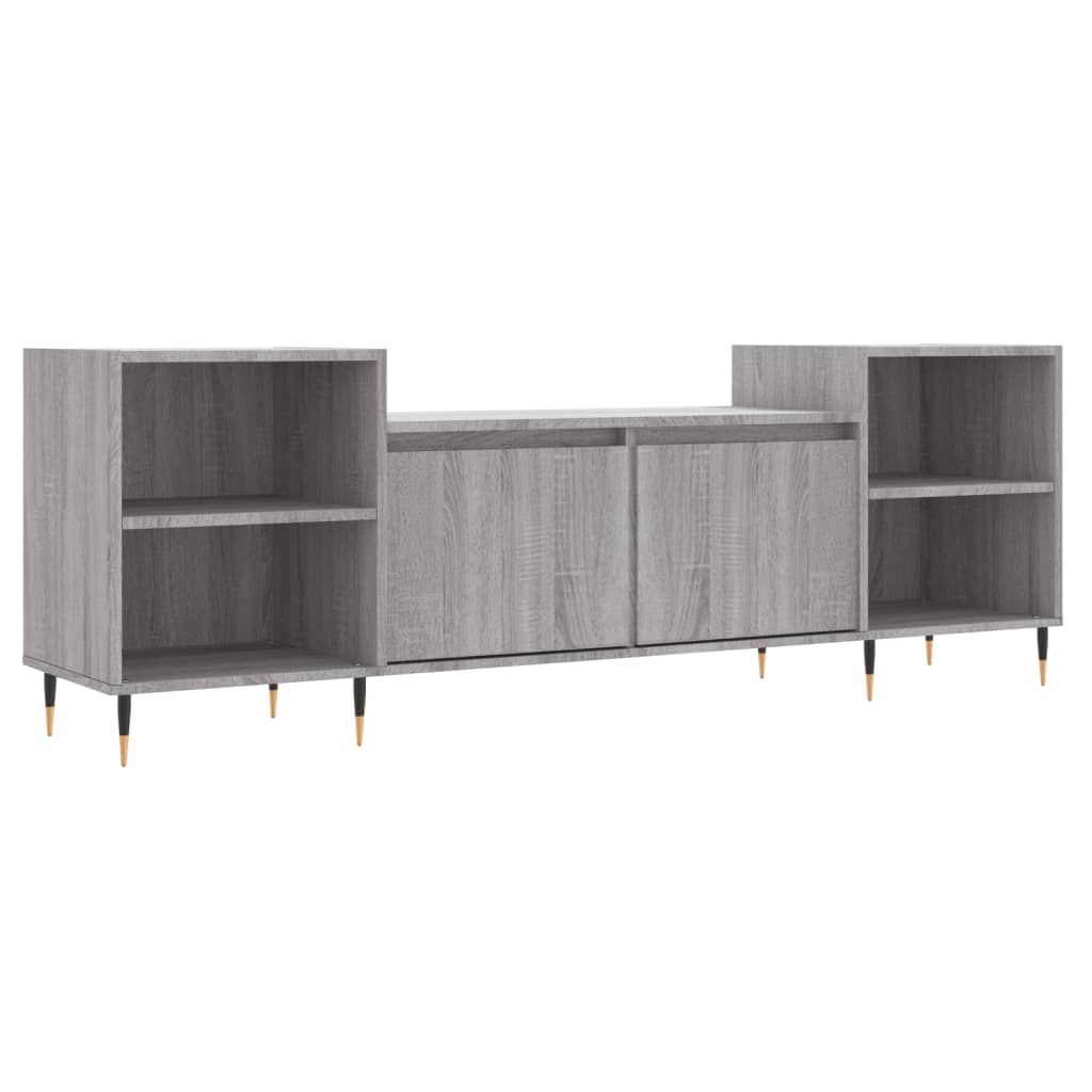 vidaXL TV-Schrank Grau Sonoma 160x35x55 cm Holzwerkstoff