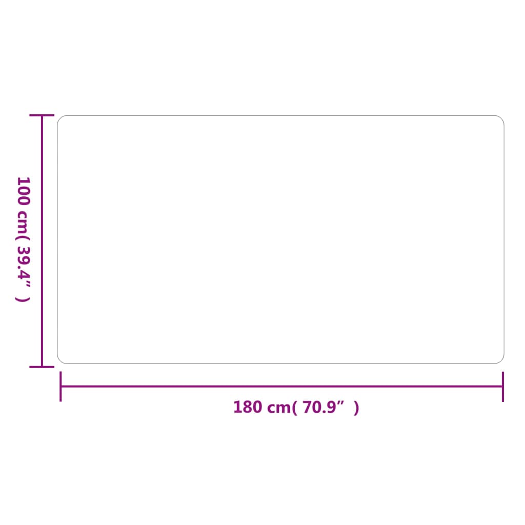 vidaXL Teppichläufer Anthrazit 100x180 cm