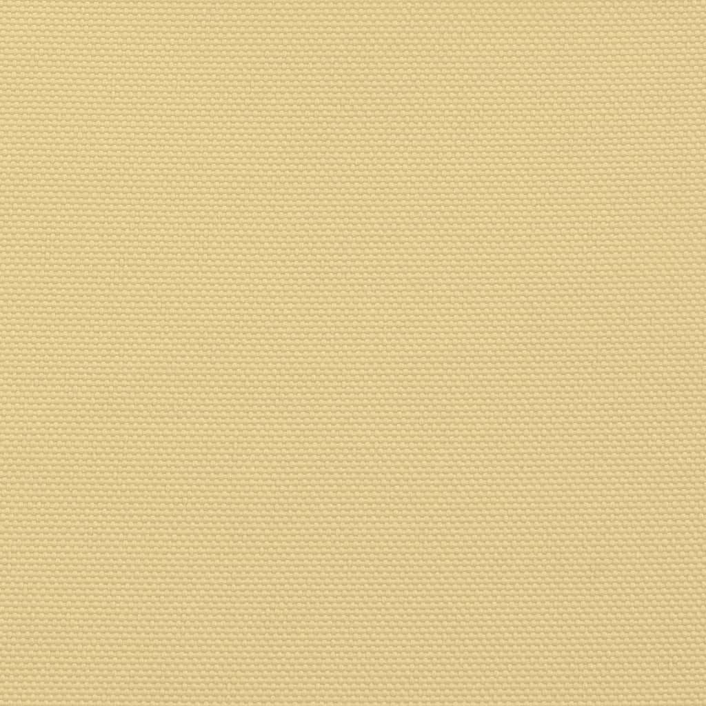 vidaXL Sonnensegel Sandfarbe 6x4 m 100% Polyester Oxford