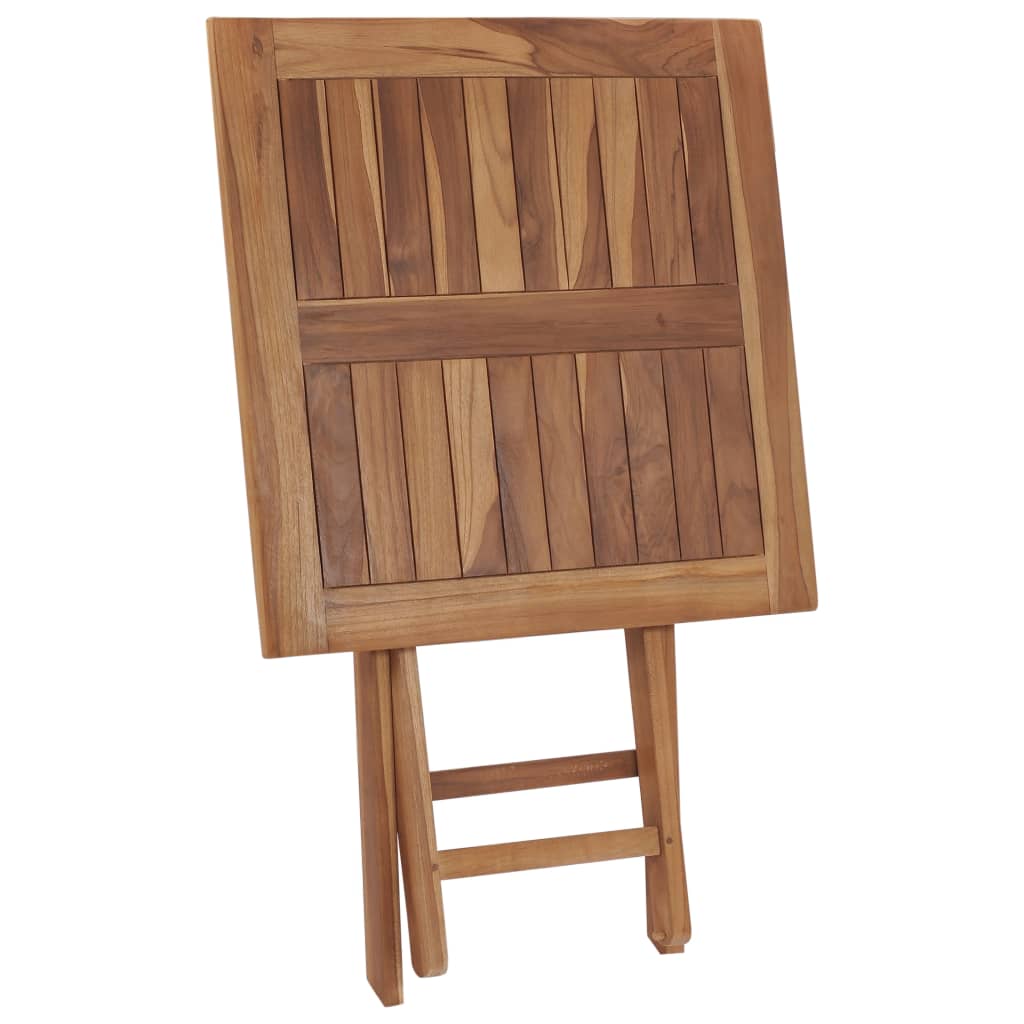 vidaXL Gartentisch Klappbar 60×60×75 cm Massivholz Teak