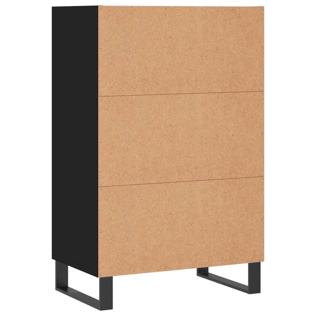 vidaXL Highboard Schwarz 57x35x90 cm Holzwerkstoff