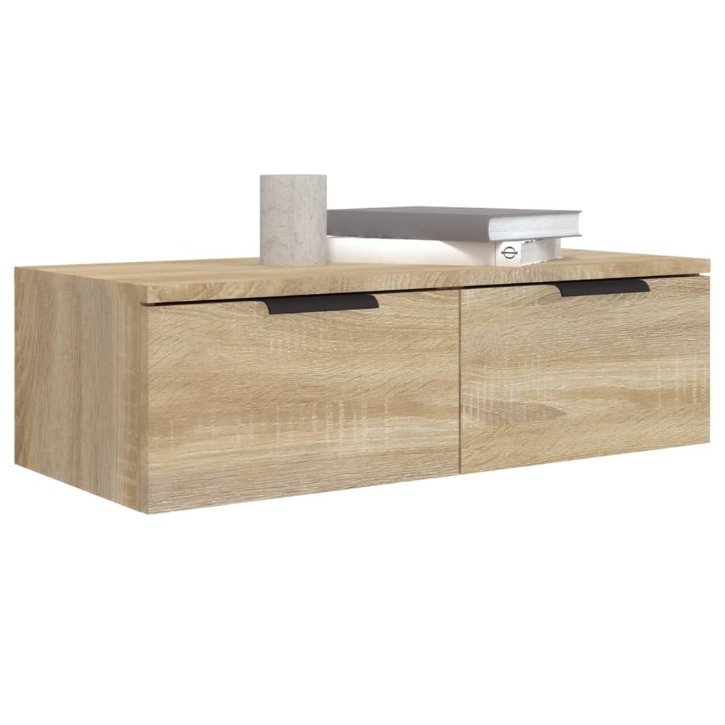 vidaXL Wandschrank Sonoma-Eiche 68x30x20 cm Holzwerkstoff