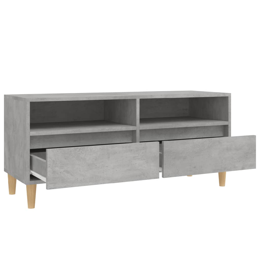 vidaXL TV-Schrank Betongrau 100x34,5x44,5 cm Holzwerkstoff