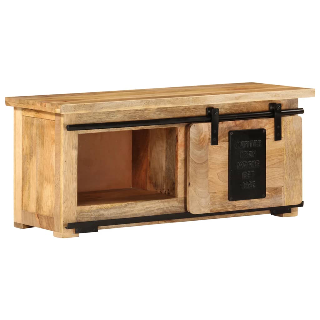 vidaXL TV-Schrank 90x35x40 cm Massivholz Mango