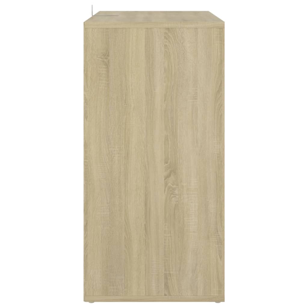 vidaXL Schuhschrank Sonoma-Eiche 60x35x70 cm Holzwerkstoff