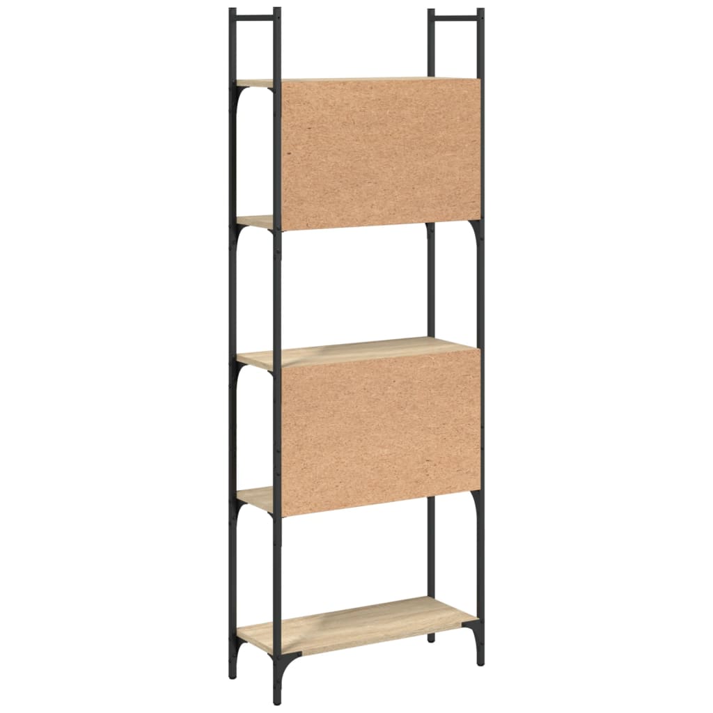 vidaXL Bücherregal 5 Böden Sonoma-Eiche 60,5x24x166,5 cm Holzwerkstoff