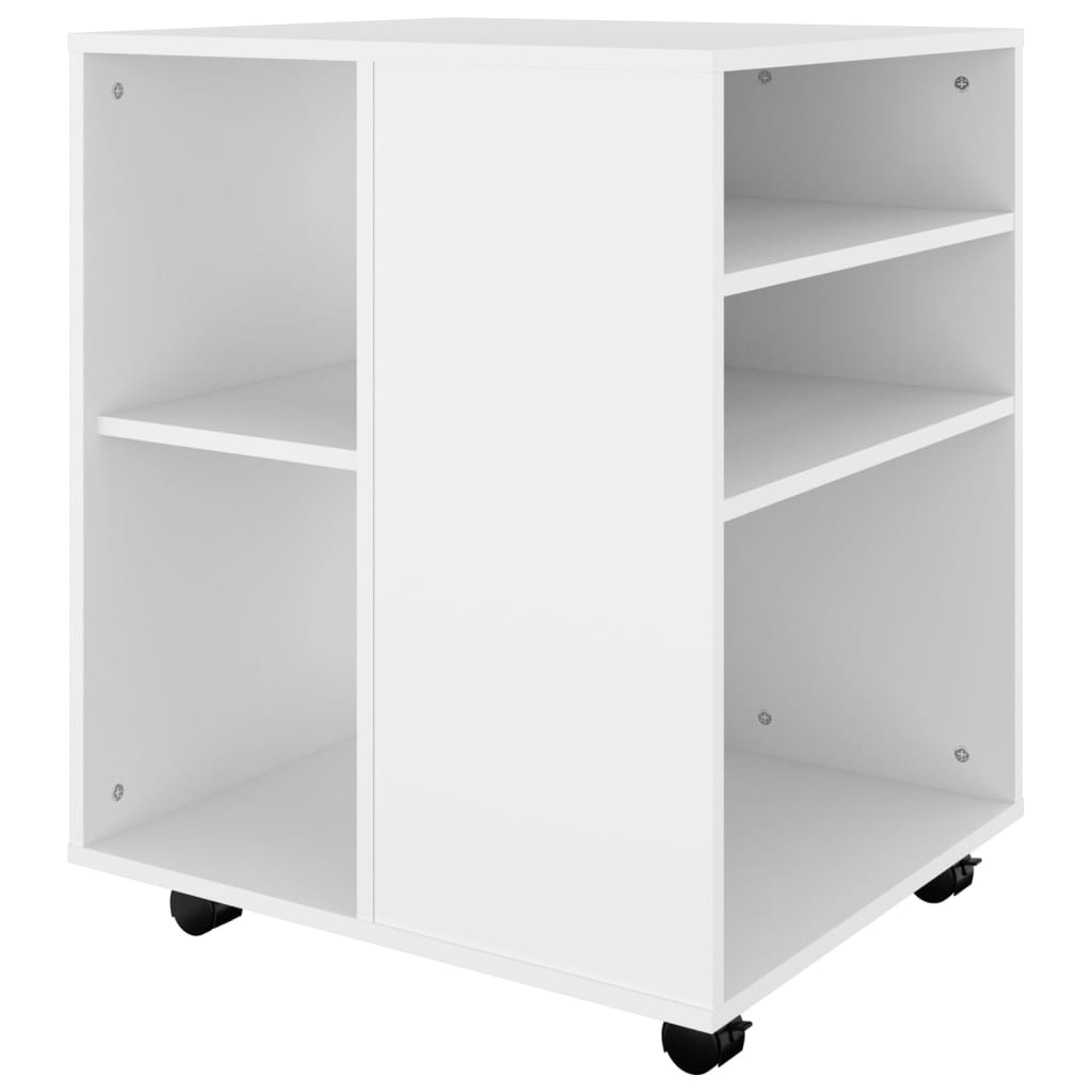 vidaXL Rollschrank Weiß 60x53x72 cm Holzwerkstoff