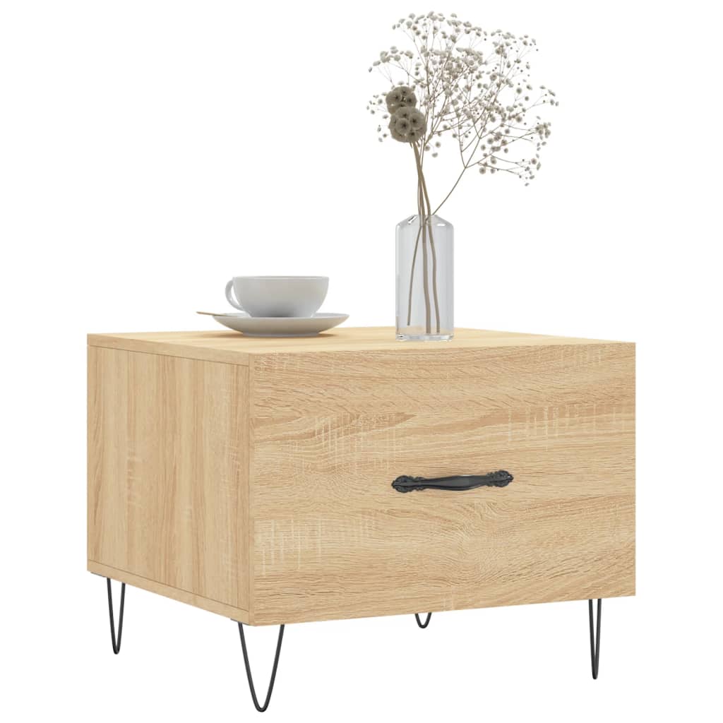 vidaXL Couchtisch Sonoma-Eiche 50x50x40 cm Holzwerkstoff