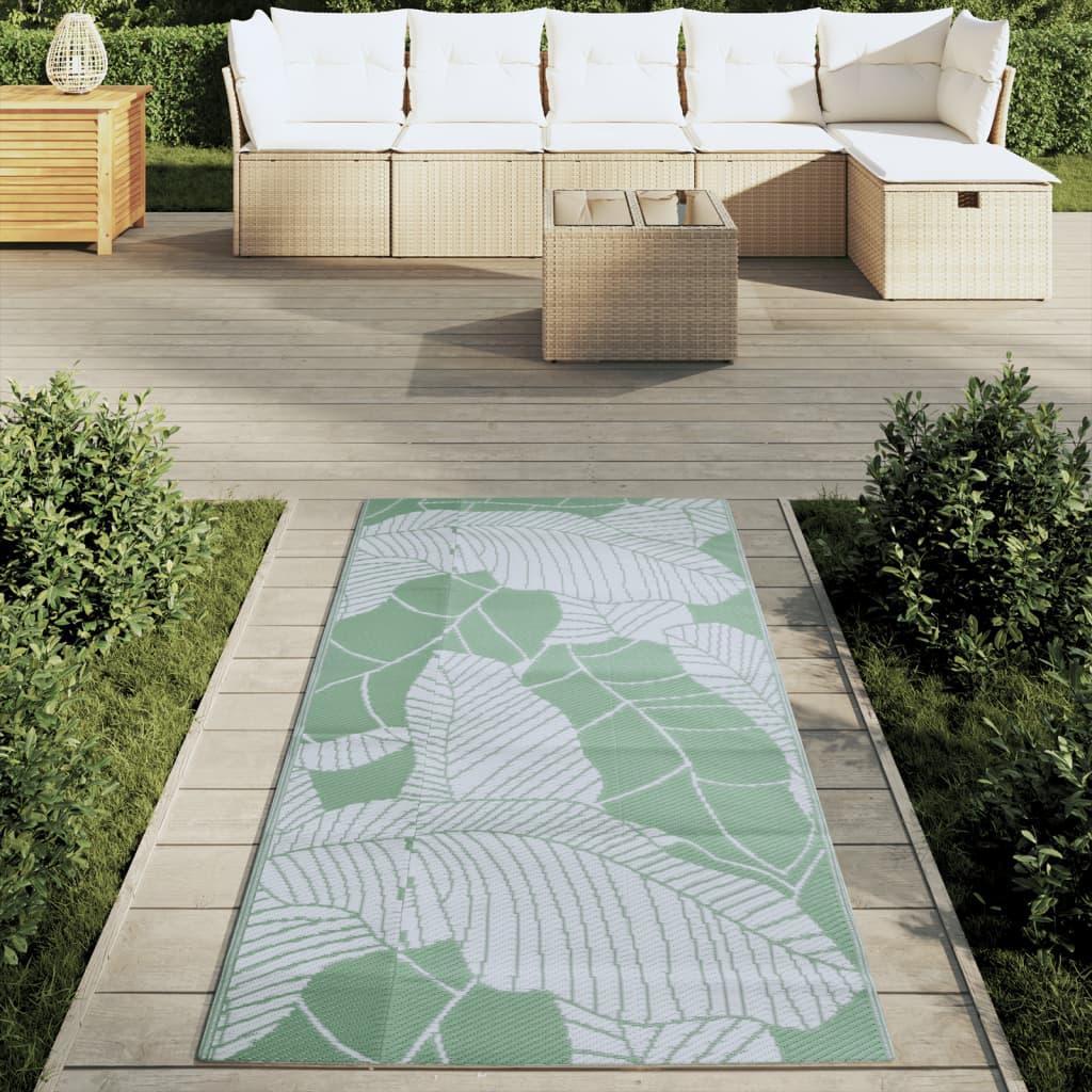 vidaXL Outdoor-Teppich Grün 80x150 cm PP