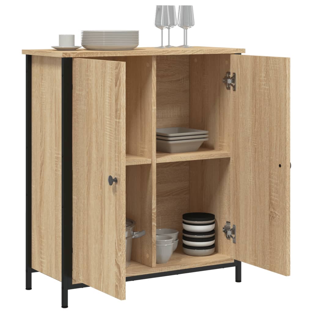 vidaXL Sideboard Sonoma-Eiche 70x30x80 cm Holzwerkstoff