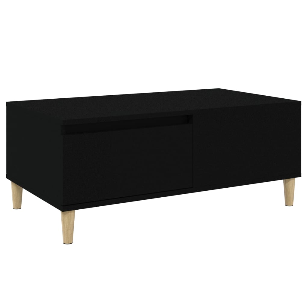 vidaXL Couchtisch Schwarz 90x50x36,5 cm Holzwerkstoff