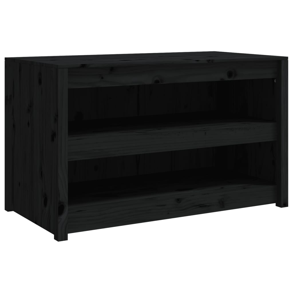 vidaXL Outdoor-Küchenschrank Schwarz 106x55x64 cm Massivholz Kiefer