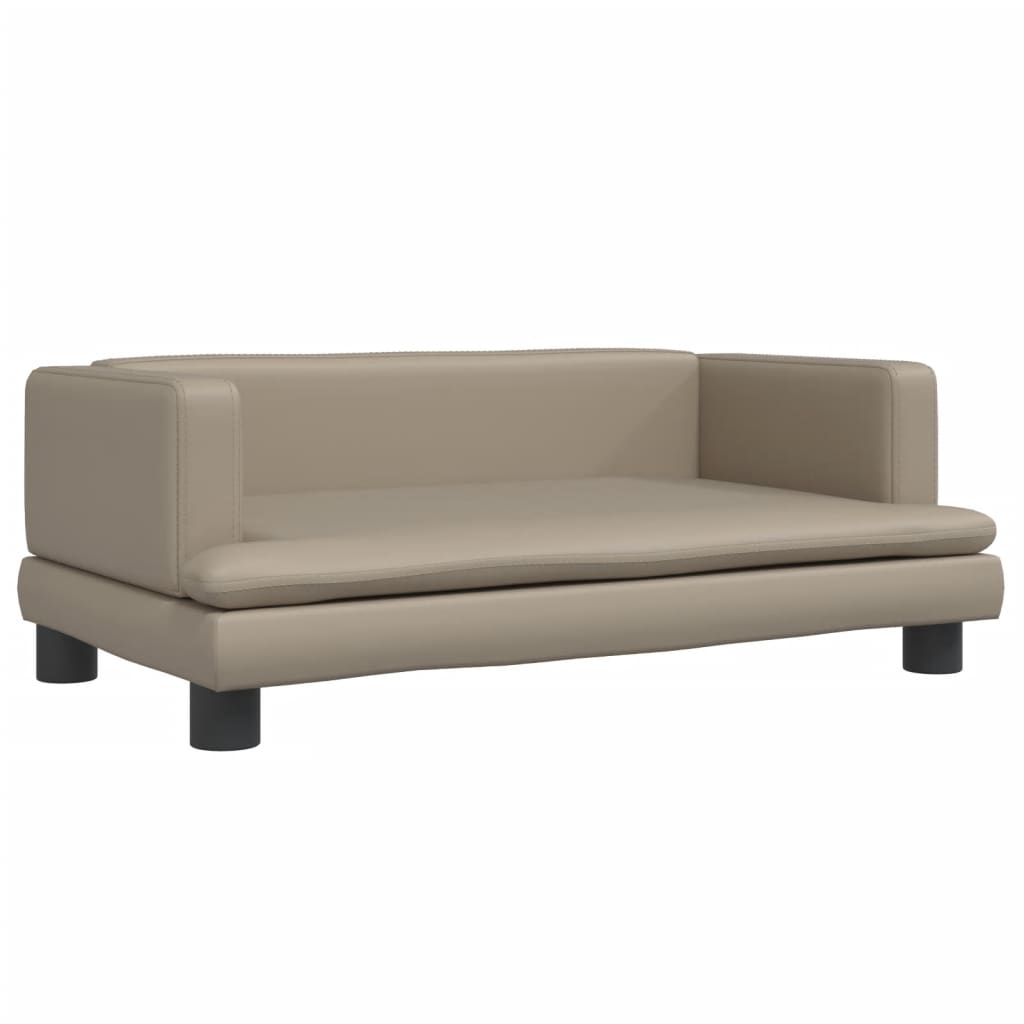 vidaXL Kindersofa Cappuccino-Braun 80x45x30 cm Kunstleder