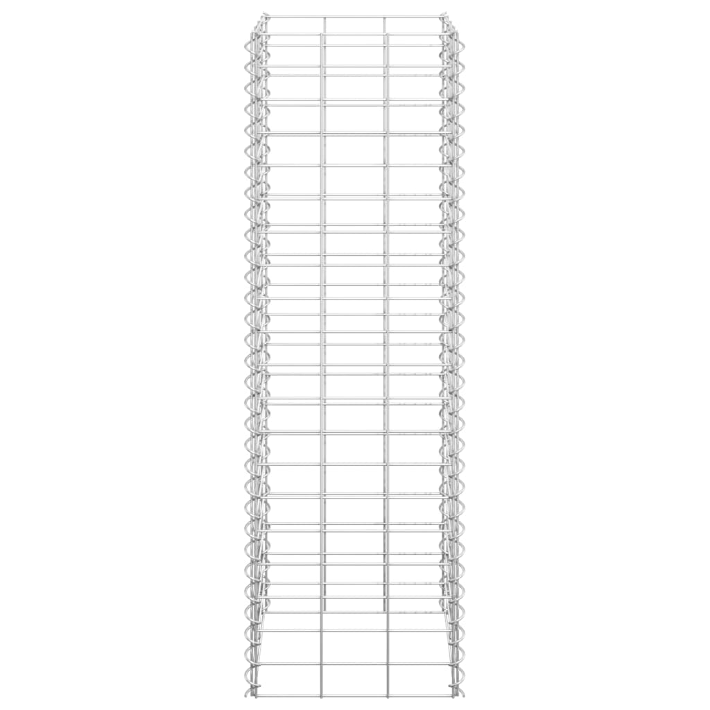 vidaXL Gabionen-Hochbeete 3 Stk. 30x30x100 cm Eisen