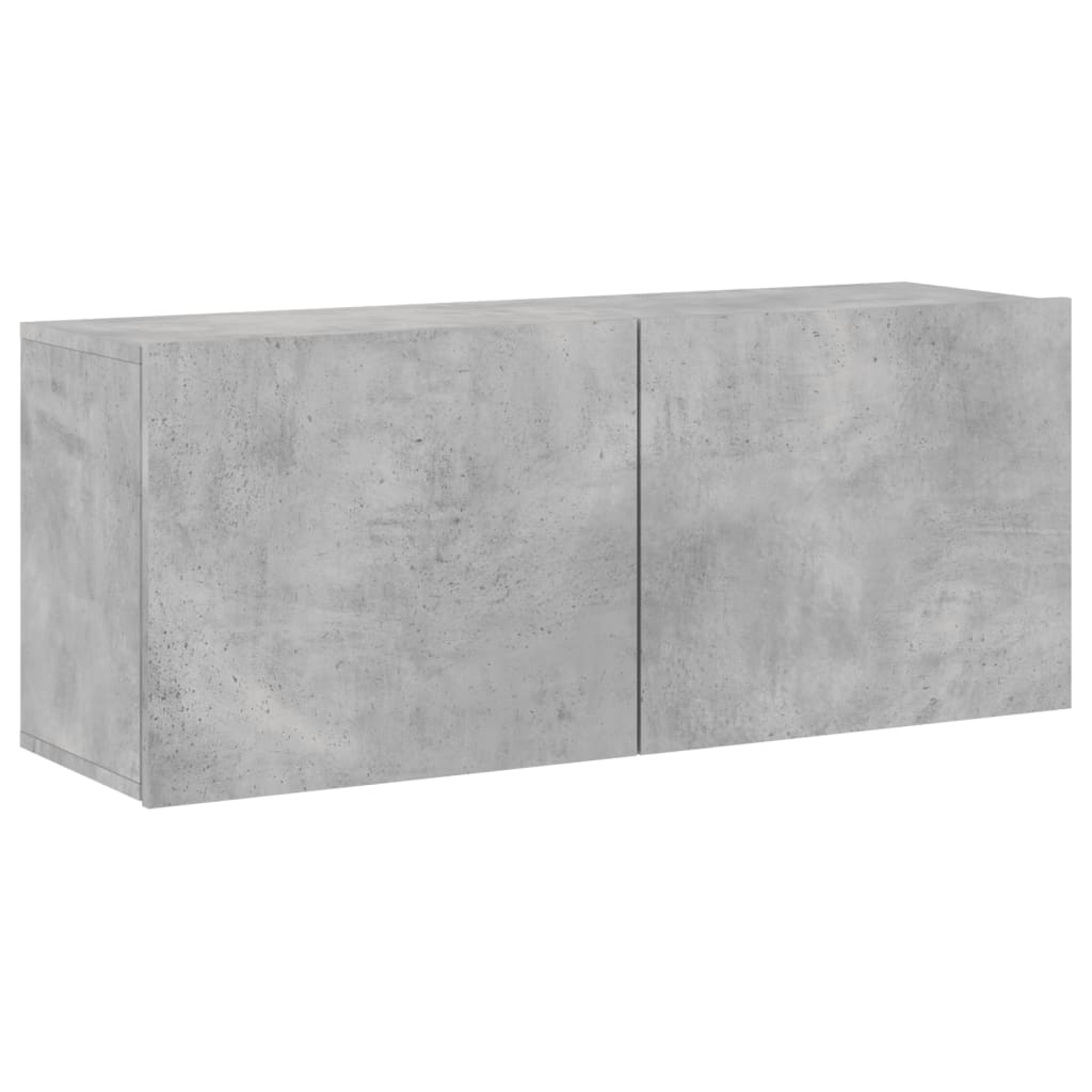 vidaXL TV-Wandschrank Betongrau 100x30x41 cm