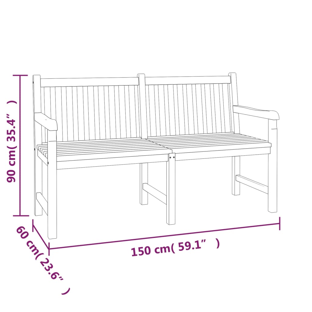 vidaXL 4-tlg. Garten-Essgruppe Massivholz Teak