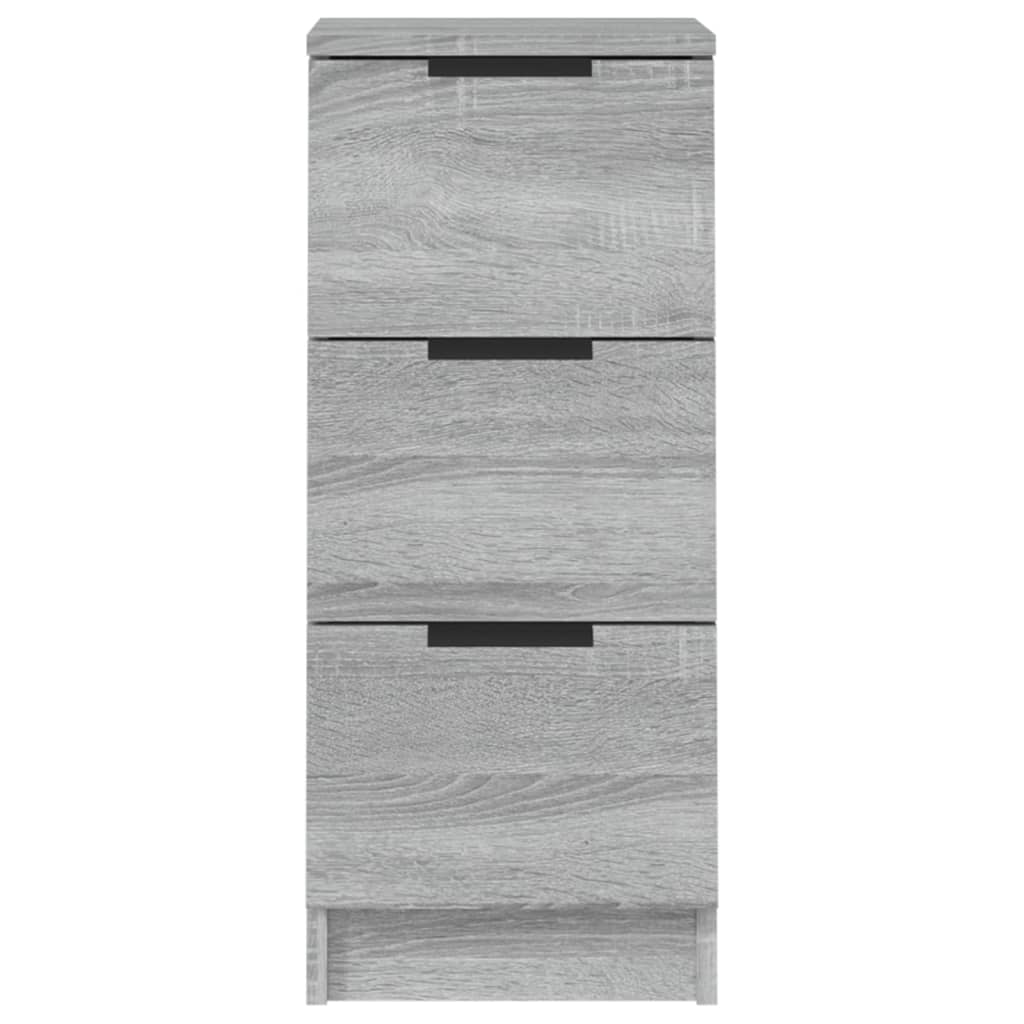 vidaXL Sideboards 2 Stk. Grau Sonoma 30x30x70 cm Holzwerkstoff