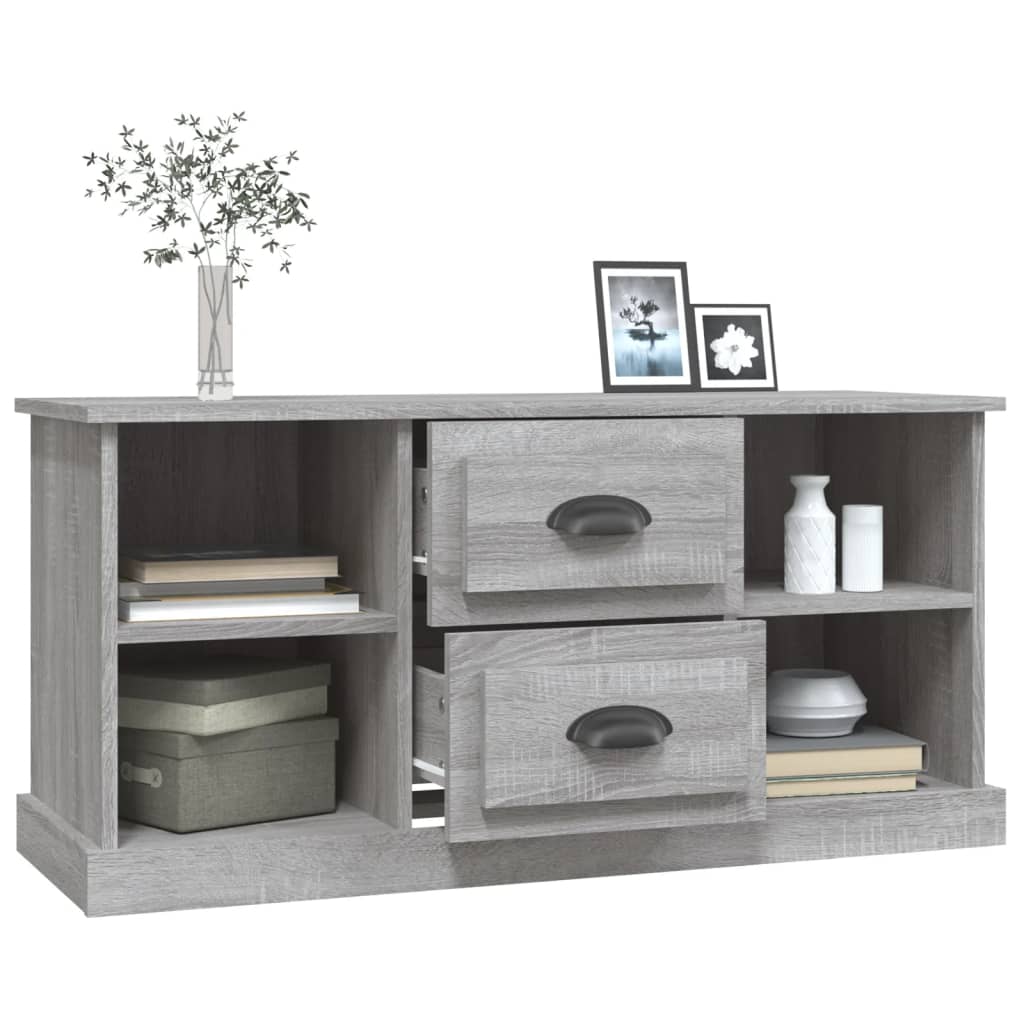 vidaXL TV-Schrank Grau Sonoma 99,5x35,5x48 cm Holzwerkstoff