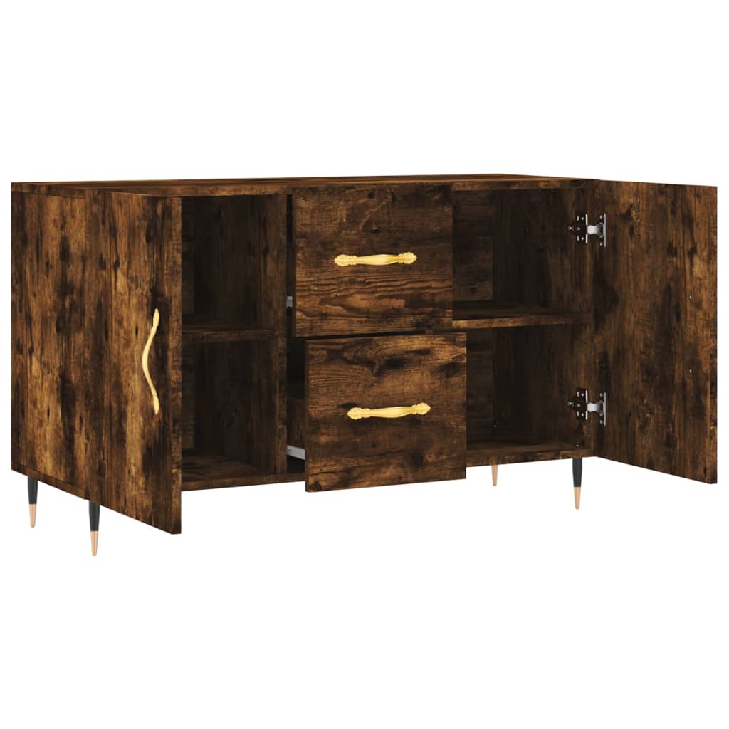 vidaXL Sideboard Räuchereiche 100x36x60 cm Holzwerkstoff