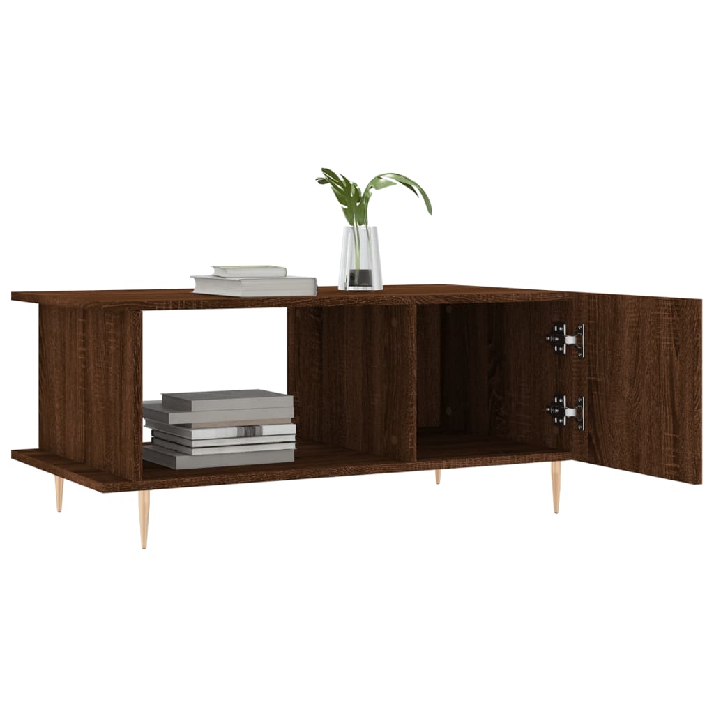 vidaXL Couchtisch Braun Eichen-Optik 90x50x40 cm Holzwerkstoff