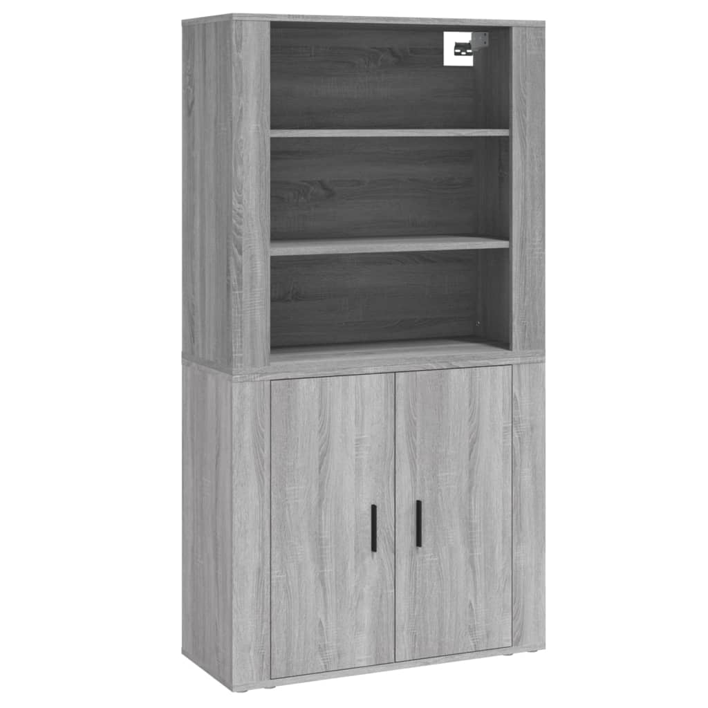 vidaXL Highboard Grau Sonoma Holzwerkstoff