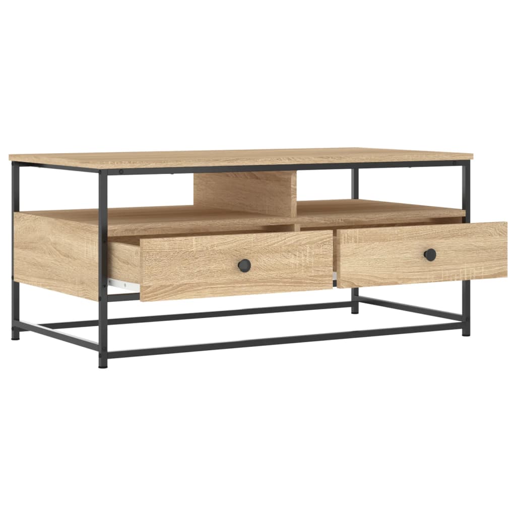 vidaXL Couchtisch Sonoma-Eiche 100x51x45 cm Holzwerkstoff