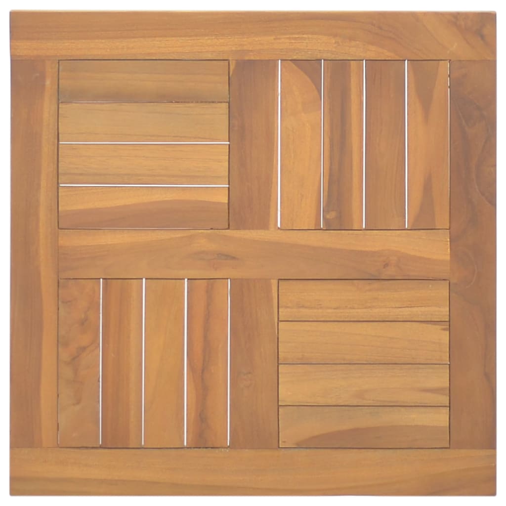 vidaXL Tischplatte Quadratisch 50x50x2,5 cm Massivholz Teak