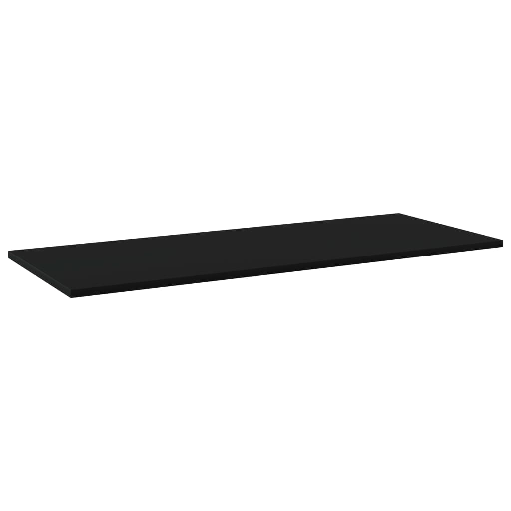 vidaXL Bücherregal-Bretter 4 Stk. Schwarz 100x40x1,5 cm Holzwerkstoff