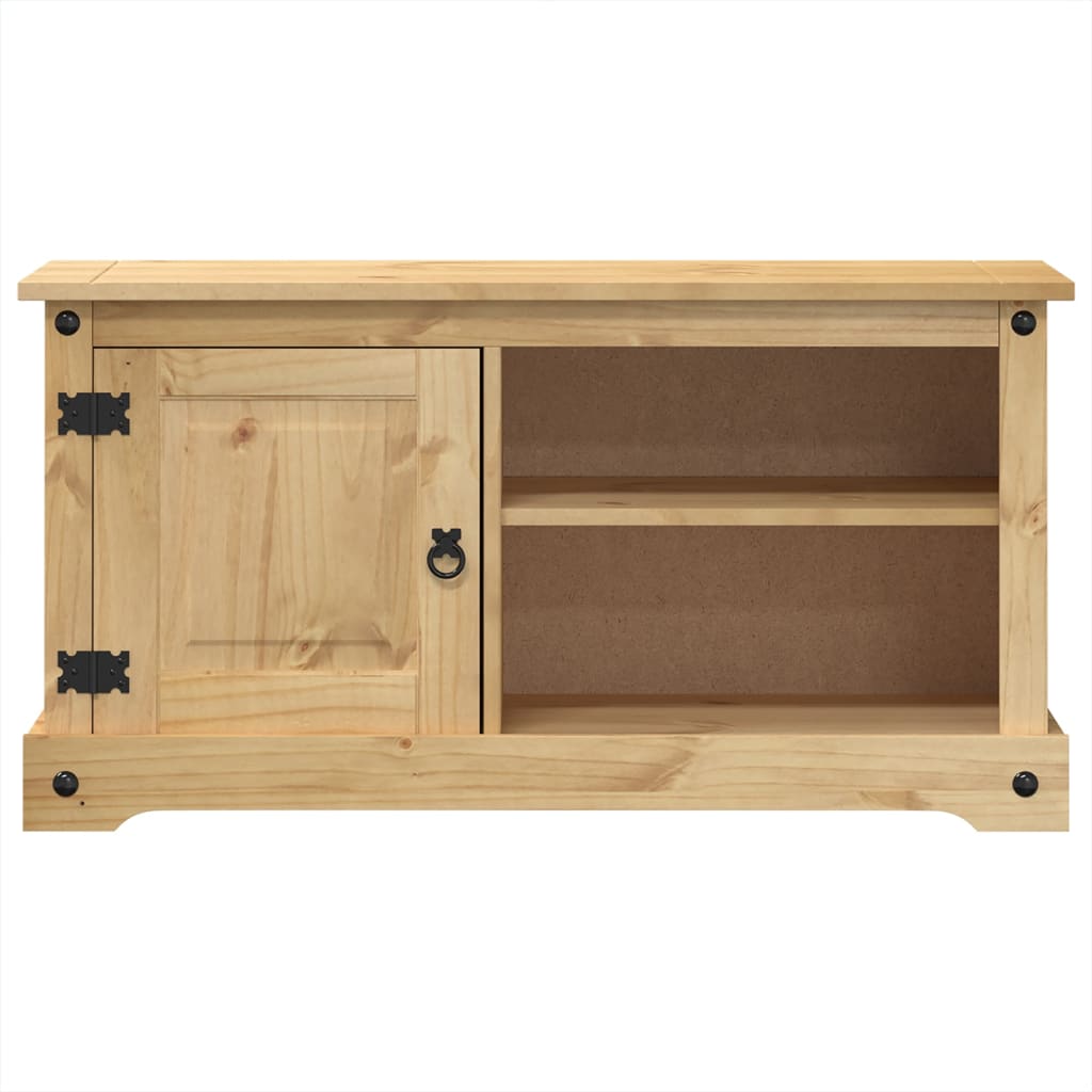 vidaXL TV-Schrank Corona 100x37x52 cm Massivholz Kiefer