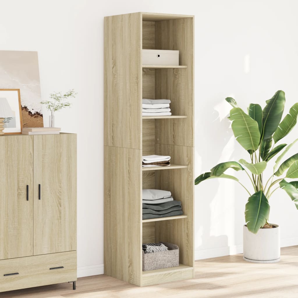 vidaXL Kleiderschrank Sonoma-Eiche 50x50x200 cm Holzwerkstoff