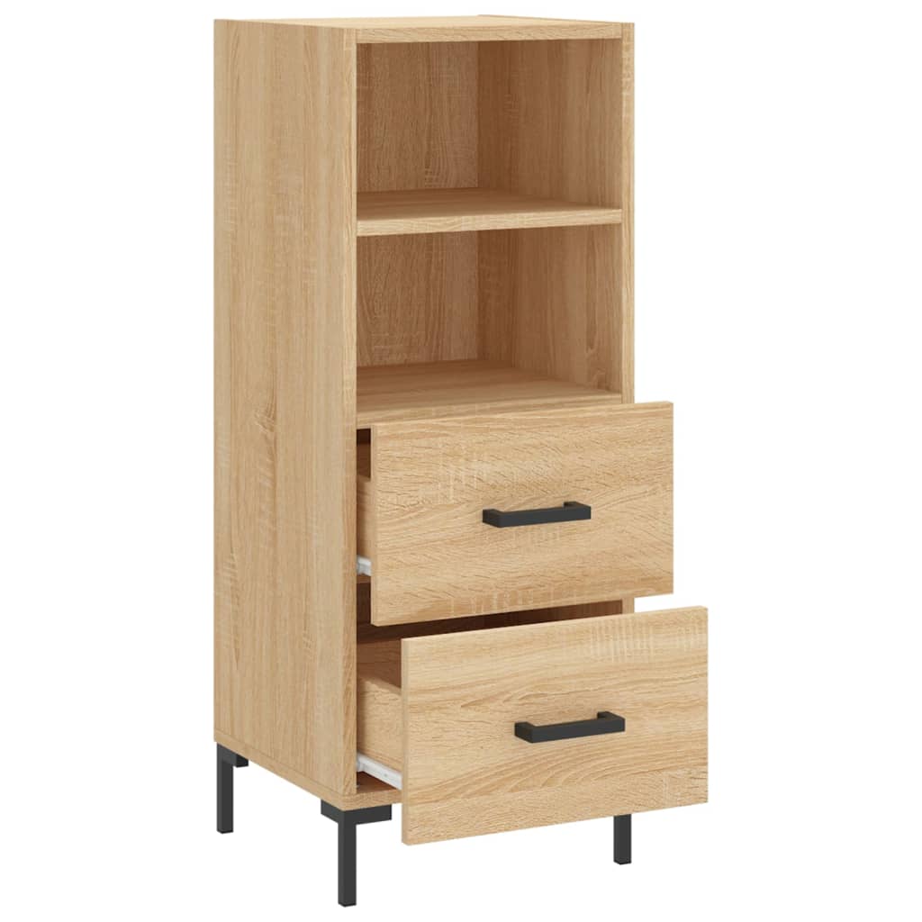 vidaXL Sideboard Sonoma-Eiche 34,5x34x90 cm Holzwerkstoff