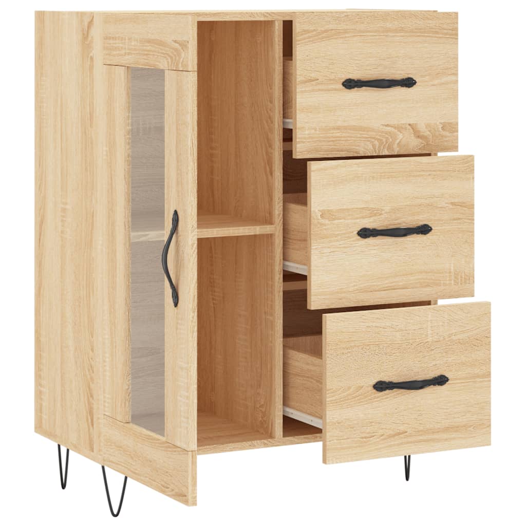 vidaXL Sideboard Sonoma-Eiche 69,5x34x90 cm Holzwerkstoff