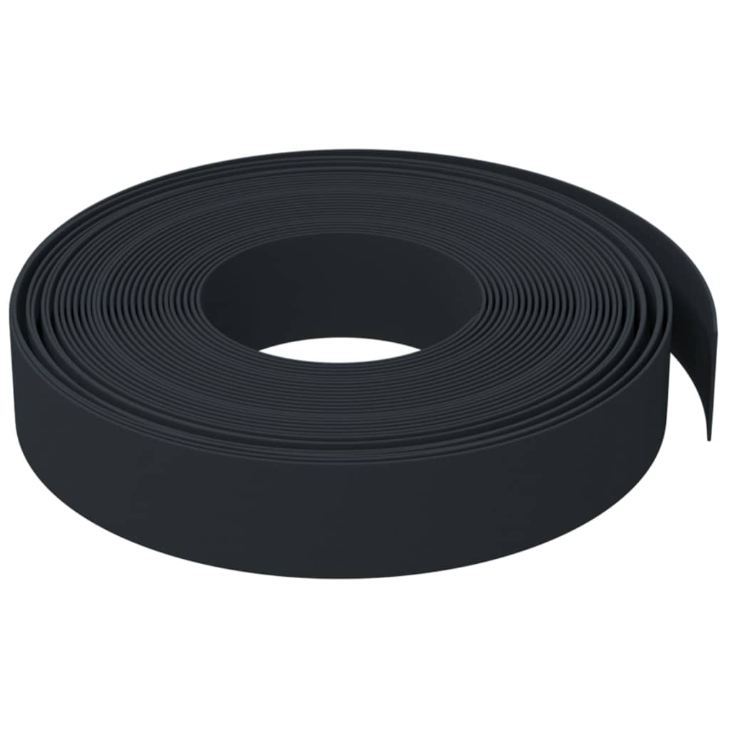 vidaXL Rasenkanten 4 Stk. Schwarz 10 m 10 cm Polyethylen