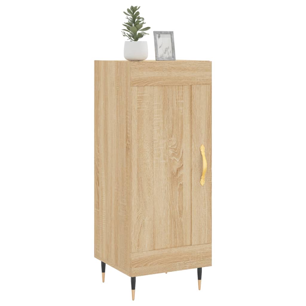 vidaXL Sideboard Sonoma-Eiche 34,5x34x90 cm Holzwerkstoff